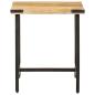 Preview: Beistelltisch 45x45x50 cm Massivholz Mango und Eisen