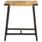 Preview: Beistelltisch 45x45x50 cm Massivholz Mango und Eisen