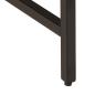 Preview: Beistelltisch 45x45x50 cm Massivholz Mango und Eisen