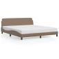 Preview: Bettgestell "Dover" Cappuccino-Braun 180x200 cm Kunstleder