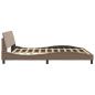 Preview: Bettgestell "Dover" Cappuccino-Braun 180x200 cm Kunstleder