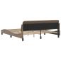 Preview: Bettgestell "Dover" Cappuccino-Braun 180x200 cm Kunstleder