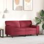 Preview: 2-Sitzer-Sofa Weinrot 120 cm Kunstleder