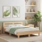Preview: ARDEBO.de - Bettgestell mit Kopfteil Sonoma-Eiche 140x200 cm Holzwerkstoff
