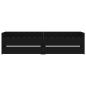 Preview: Bettgestell mit Schubladen Schwarz 90x190 cm