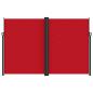 Preview: Seitenmarkise Ausziehbar Rot 220x1200 cm