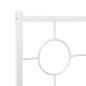 Preview: Ersatz-Kopfteil Metall Weiß 120 cm