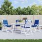 Preview: ARDEBO.de - Outdoor-Kissen 4 stk. Königsblau 100 x 50 x 7 cm