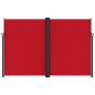 Preview: Seitenmarkise Ausziehbar Rot 220x1000 cm