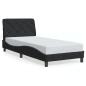 Preview: Bettgestell ohne Matratze Schwarz 90x190 cm Samt