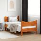 Preview: ARDEBO.de - Massivholzbett ohne Matratze Wachsbraun 75x190 cm Kiefernholz