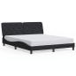 Preview: Bettgestell ohne Matratze Schwarz 160x200 cm Samt