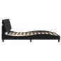 Preview: Bettgestell ohne Matratze Schwarz 160x200 cm Samt