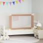 Preview: ARDEBO.de - Kleinkind-Bettschutzgitter Taupe 120x25 cm Stoff