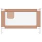 Preview: Kleinkind-Bettschutzgitter Taupe 120x25 cm Stoff