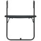 Preview: Balkon-Hängetisch Schwarz 60x64x83,5 cm Kunststoff Rattan-Optik