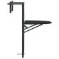 Preview: Balkon-Hängetisch Schwarz 60x64x83,5 cm Kunststoff Rattan-Optik