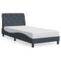 Preview: Bettgestell ohne Matratze Dunkelgrau 80x200 cm Samt
