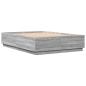 Preview: Bettgestell Grau Sonoma 150x200 cm Holzwerkstoff
