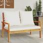 Preview: ARDEBO.de - Gartensofa 120 cm mit Kissen Massivholz Akazie