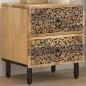 Preview: ARDEBO.de - Nachttisch 40x33x46 cm Massivholz Mango