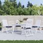 Preview: ARDEBO.de - Stuhlkissen 4 Stk. Marineblau 50x50x7 cm Oxford-Gewebe