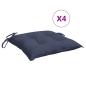Preview: Stuhlkissen 4 Stk. Marineblau 50x50x7 cm Oxford-Gewebe