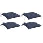 Preview: Stuhlkissen 4 Stk. Marineblau 50x50x7 cm Oxford-Gewebe