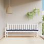 Preview: ARDEBO.de - Gartenbank-Auflage Marineblau 200x50x7 cm Oxford-Gewebe