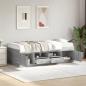 Preview: ARDEBO.de - Tagesbett mit Schubladen ohne Matratze Grau Sonoma 90x200 cm