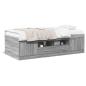 Preview: Tagesbett mit Schubladen ohne Matratze Grau Sonoma 90x200 cm