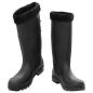 Preview: Gummistiefel mit Herausnehmbarem Innenfutter Schwarz Gr. 44 PVC