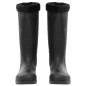 Preview: Gummistiefel mit Herausnehmbarem Innenfutter Schwarz Gr. 44 PVC