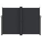 Preview: Seitenmarkise Ausziehbar Schwarz 180x600 cm