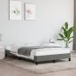 Preview: ARDEBO.de - Bettgestell ohne Matratze Dunkelgrau 120x190 cm Stoff
