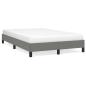 Preview: Bettgestell ohne Matratze Dunkelgrau 120x190 cm Stoff