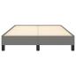 Preview: Bettgestell ohne Matratze Dunkelgrau 120x190 cm Stoff