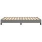 Preview: Bettgestell ohne Matratze Dunkelgrau 120x190 cm Stoff