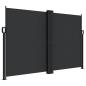 Preview: Seitenmarkise Ausziehbar Schwarz 160x600 cm