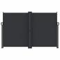 Preview: Seitenmarkise Ausziehbar Schwarz 160x600 cm