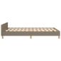 Preview: Bettgestell ohne Matratze Taupe 120x190 cm Stoff