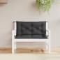 Preview: ARDEBO.de - Gartenbank-Auflagen 2 Stk. Schwarz 100x50x7 cm Oxford-Gewebe
