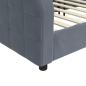 Preview: Tagesbett Dunkelgrau 100x200 cm Samt