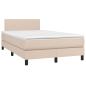 Preview: Boxspringbett Matratze Cappuccino-Braun 120x190 cm Kunstleder