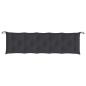 Preview: Gartenbank-Auflagen 2 Stk. Schwarz 180x50x7 cm Oxford-Gewebe