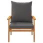 Preview: 3-tlg. Garten-Lounge-Set mit Kissen Massivholz Akazie