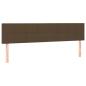 Preview: Bettgestell ohne Matratze Dunkelbraun 120x190 cm Stoff