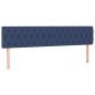 Preview: Bettgestell ohne Matratze Blau 120x190 cm Stoff