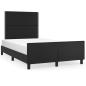 Preview: Bettgestell ohne Matratze Schwarz 120x190 cm Kunstleder