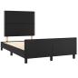 Preview: Bettgestell ohne Matratze Schwarz 120x190 cm Kunstleder